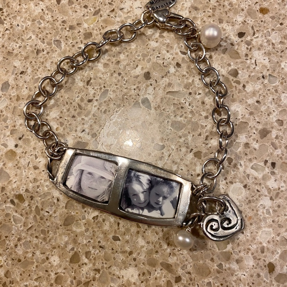 Sterling silver photo bracelet by Michele Baratta Jewelry - Picture 2 of 6